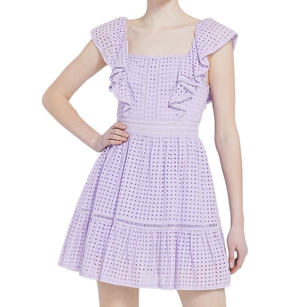 EUC Alice + Olivia Remada Ruffle Eyelet Dress